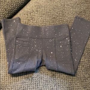 Little girls stretch sparkle pants